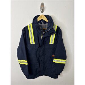 Firewall Men XS R Nomex Aramid FR Jacket High Visibility Reflective Jacket Blue